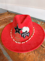 Girl Gang Red Cowgirl Hat