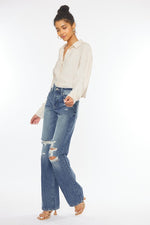 Ultra High-Rise Distressed 90s Flare- ONLINE ONLY