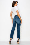 PLUS SIZE - HIGH RISE DOUBLE WAIST BAND JEANS- ONLINE ONLY