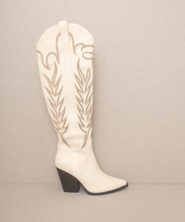 OASIS SOCIETY Bronco - Knee-High Embroidered Boots- ONLINE ONLY