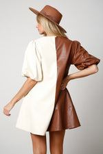 Do Si Do Faux Leather Dress