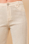 Darlin Doll Denim Jeans - (Ivory)-FINAL SALE