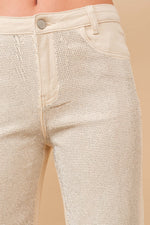 Darlin Doll Denim Jeans - (Ivory)-FINAL SALE