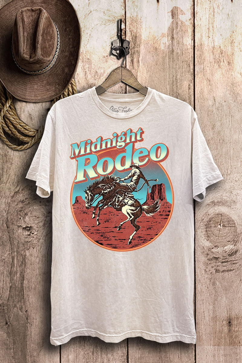 Midnight Rodeo Western Cowboy Tee -2 colors