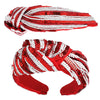 Candy Striped Sequin Headband - 2 colors