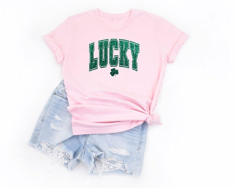 Lucky Pink Tee-FINAL SALE