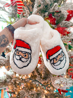 Santa Face Christmas Slippers-FINAL SALE