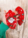 Santa Claus Beaded Knot Headband-Red