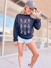 Dancing Skeleton Sweatshirt-Black-FINAL SALE