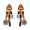 Halloween Themed Bead Charm Tassel Earrings - FINAL SALE