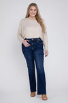 Plus Size High Rise Bootcut Jeans- ONLINE ONLY