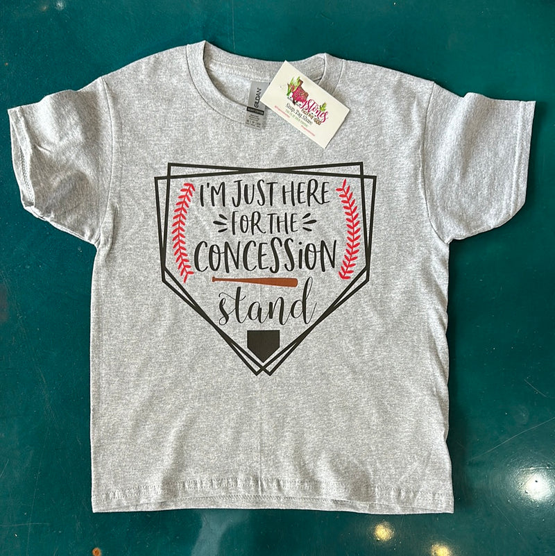 Just Here For the Concesssion Stand Tee-Youth