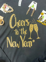 Cheers to the New Year Long Sleeve Tee-FINAL SALE