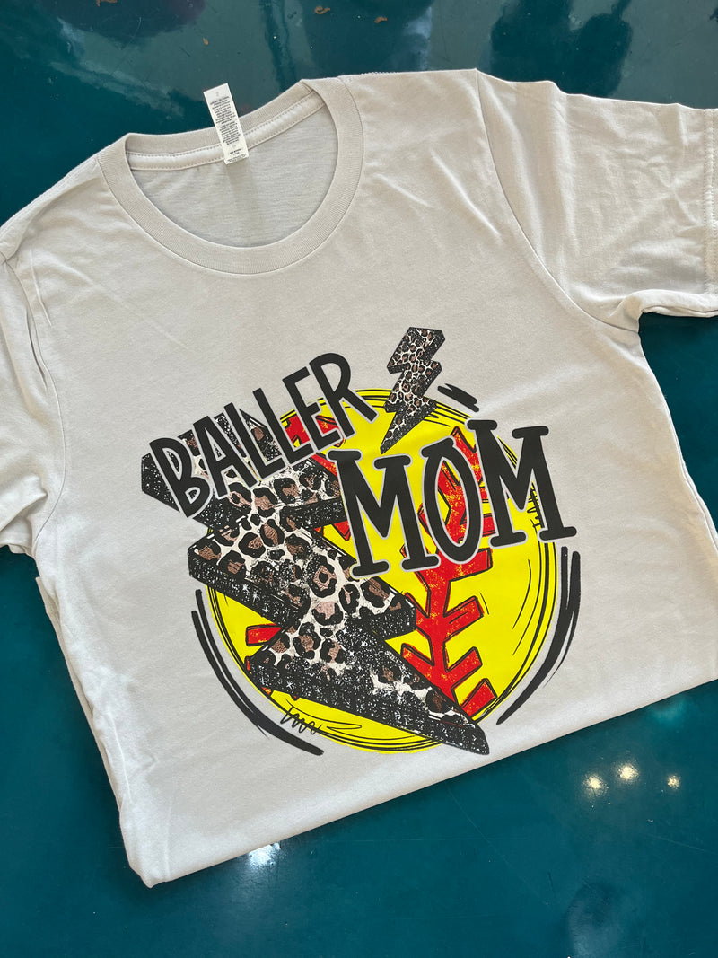 Baller Mom Tee - Softball