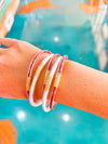 Glitter Bangle Bracelet Set-Multiple Colors