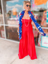 Liberty Bell Wide Leg Jumpsuit-Red-FINAL SALE