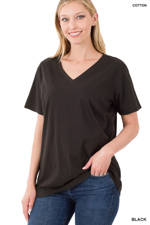 Simple V-Neck top-Multiple Colors-FINAL SALE