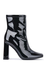 Disco Babe Bootie-Chunky Heel-Above Ankle-2 Colors FINAL SALE