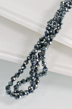 Long Beaded 60inch Necklace 6mm Beads-Multiple Colors