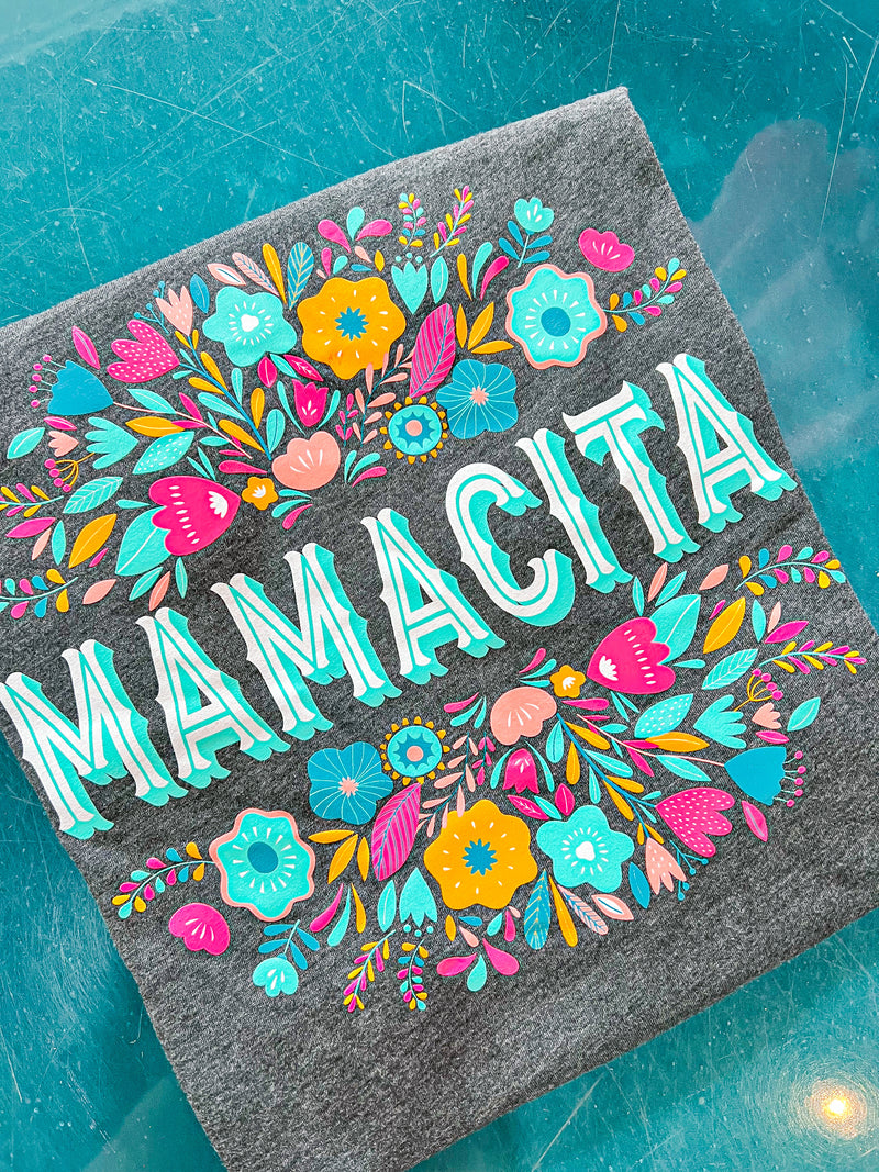 Mamacita Charcoal Tee-FINAL SALE