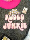 Rodeo Junkie Black Leopard Tee-FINAL SALE