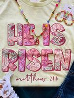 He is risen tee-FINAL SALE