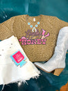 Howdy Honey Brown Leopard Tee-FINAL SALE