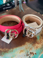 Plus Size Sassy Belt-2 Colors- Gold Buckle FINAL SALE