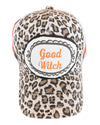 GOOD WITCH CHEETAH BALL CAP-FINAL SALE