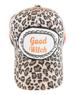 GOOD WITCH CHEETAH BALL CAP-FINAL SALE