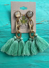 Speak To Me With Gold Chains Tassel Earrings-Multiple Colors