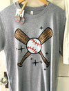 Baseball Bat Gray Tee