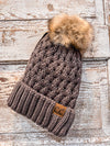 WINTER TIME POMPOM BEANIE-Multiple Colors-FINAL SALE