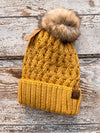 WINTER TIME POMPOM BEANIE-Multiple Colors-FINAL SALE